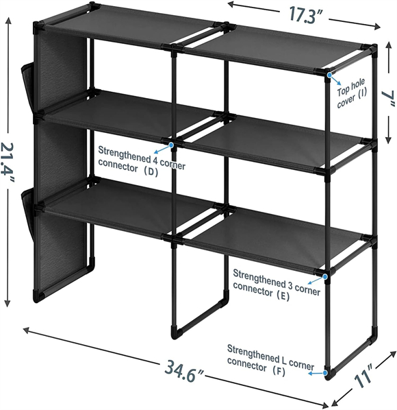 shoe rack without cover